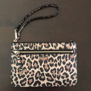 Kate Spade Leopard Wristlet